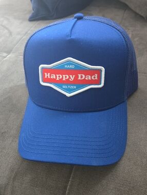 Happy Dad Royal Blue Trucker Hat - Unisex One size